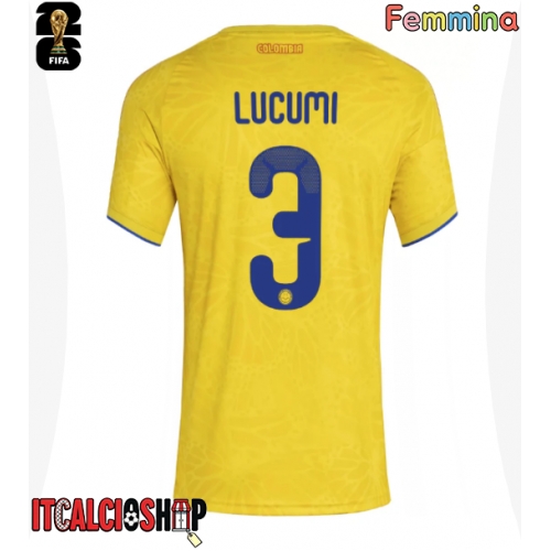 Colombia Jhon Lucumi #3 Prima Maglia Femmina Mondiali 2026 Manica Corta